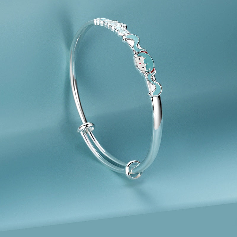 Hatsune Miku Silver Blue Bracelets