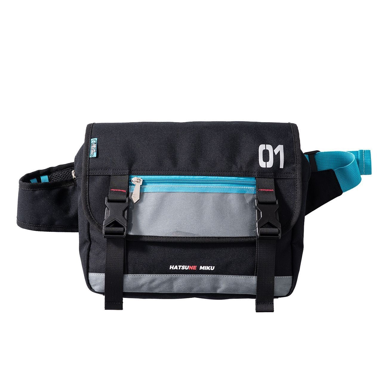 Hatsune Miku Neon Electronic Music Functional Style Casual Commuter Messenger Bag Crossbody Bag