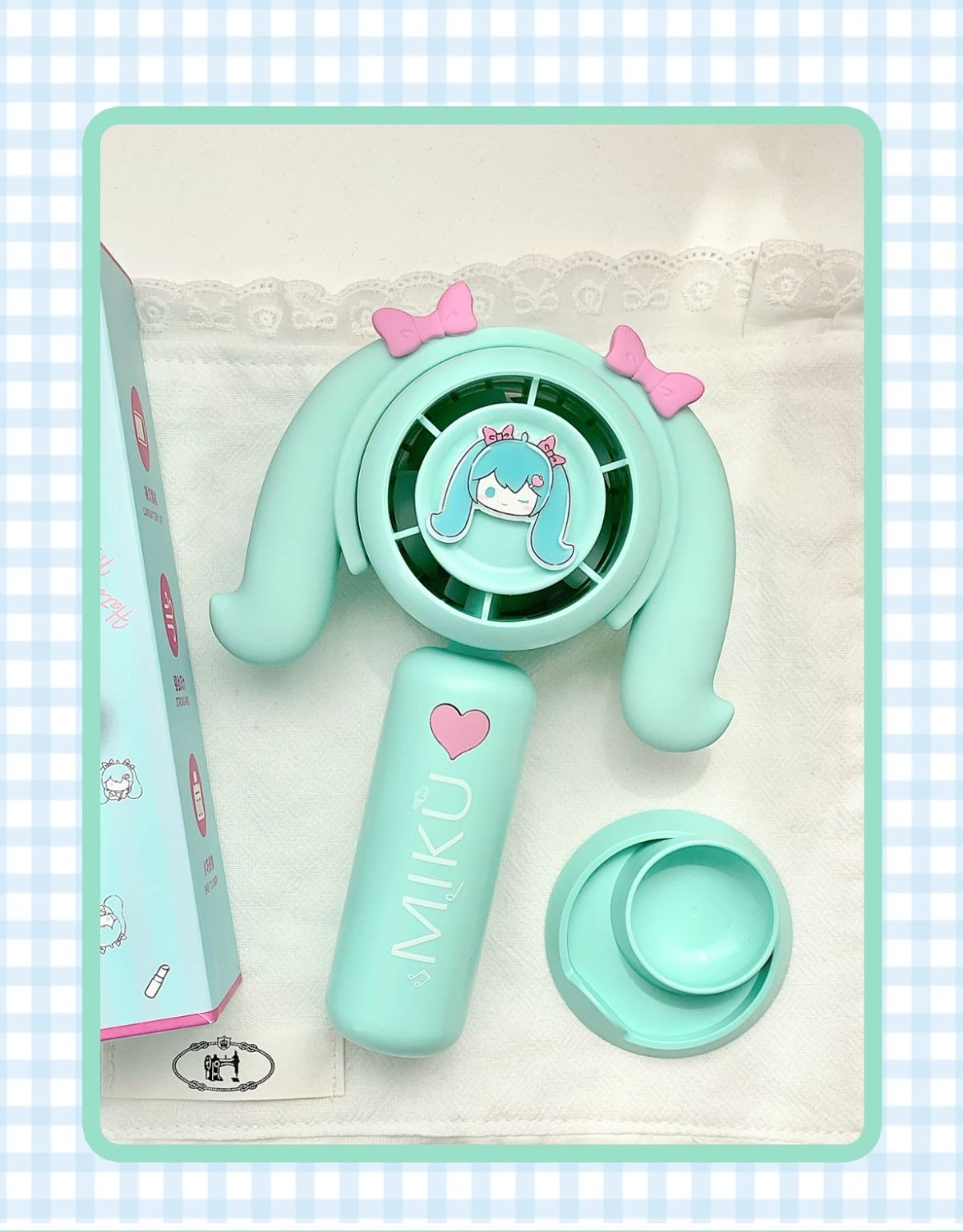 Hatsune Miku Cute Summer Portable Mini Fan USB Rechargeable