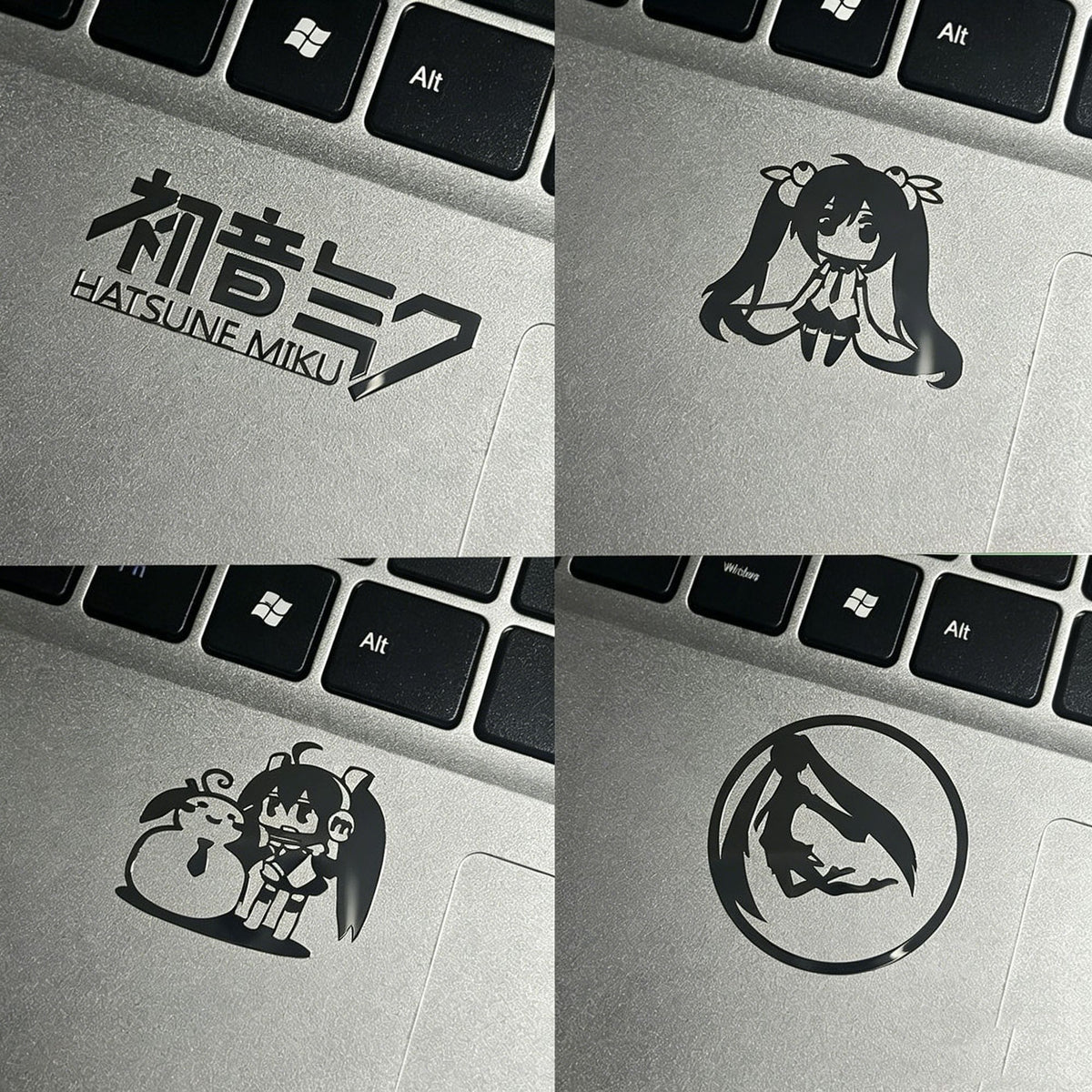 Hatsune Miku Metal Decorative Sticker – Waterproof Decal for Phones, Computers, Laptops, and Headphones