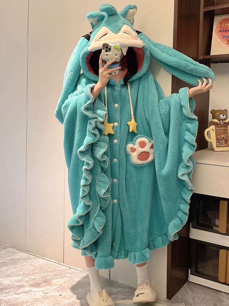 Hatsune Miku Featured Cute Warm Pajama