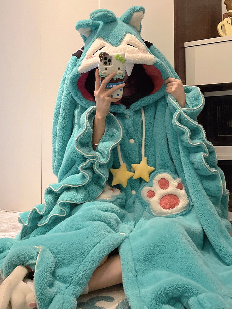 Hatsune Miku Featured Cute Warm Pajama