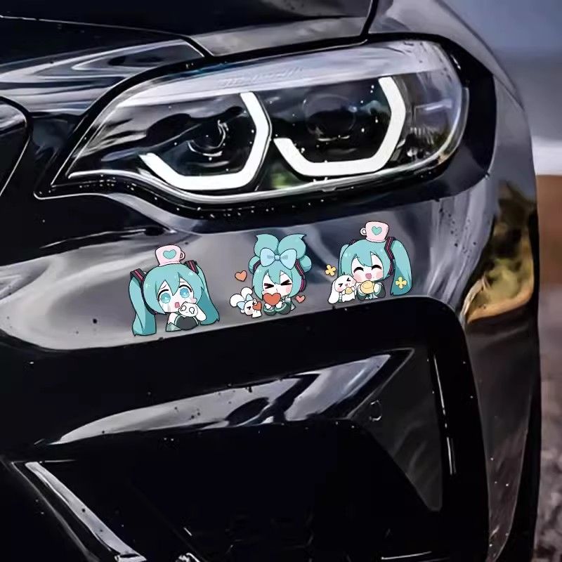 Hatsune Miku Cute Waterproof  Sticker 6pcs/set