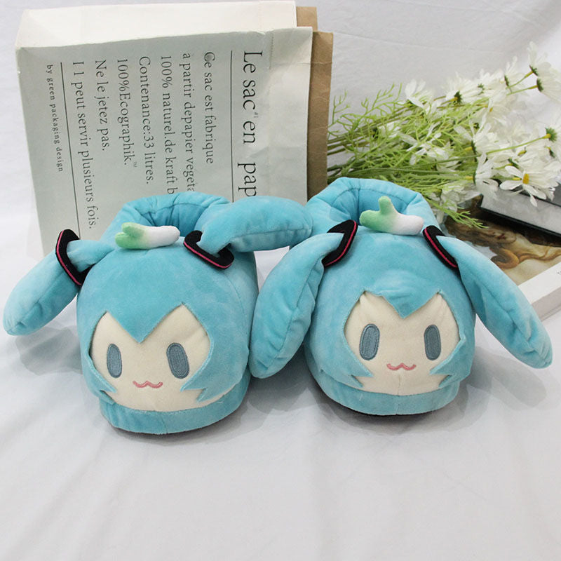 Hatsune Miku Unisex Cotton Slipper Shoes