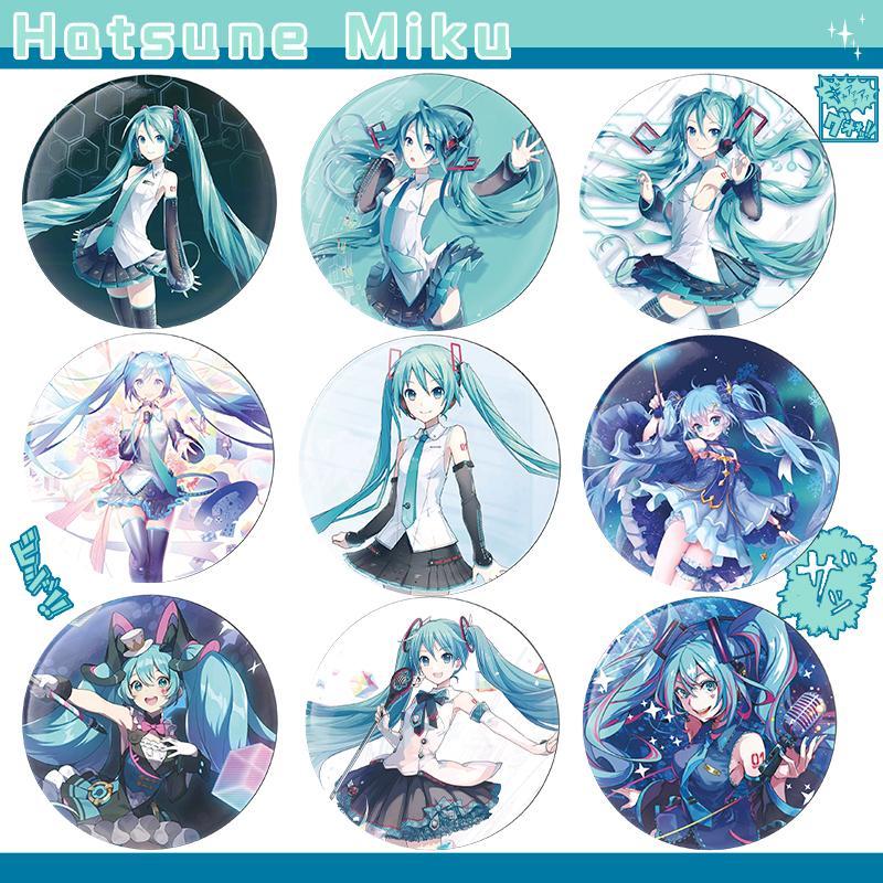 Hatsune Miku Series Cute Badge 9pcs/set