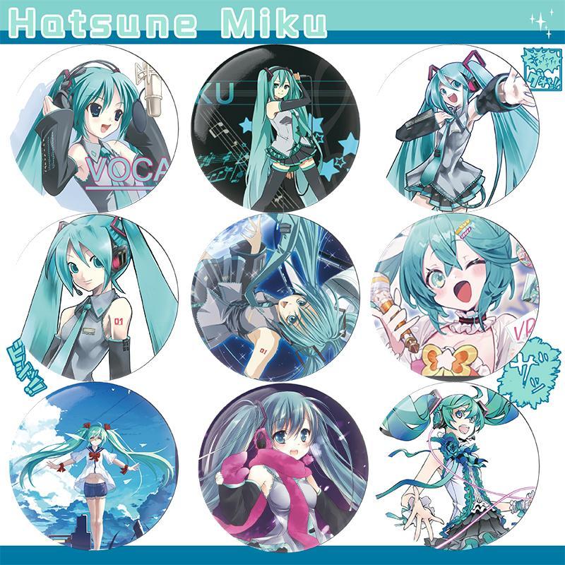 Hatsune Miku Series Cute Badge 9pcs/set
