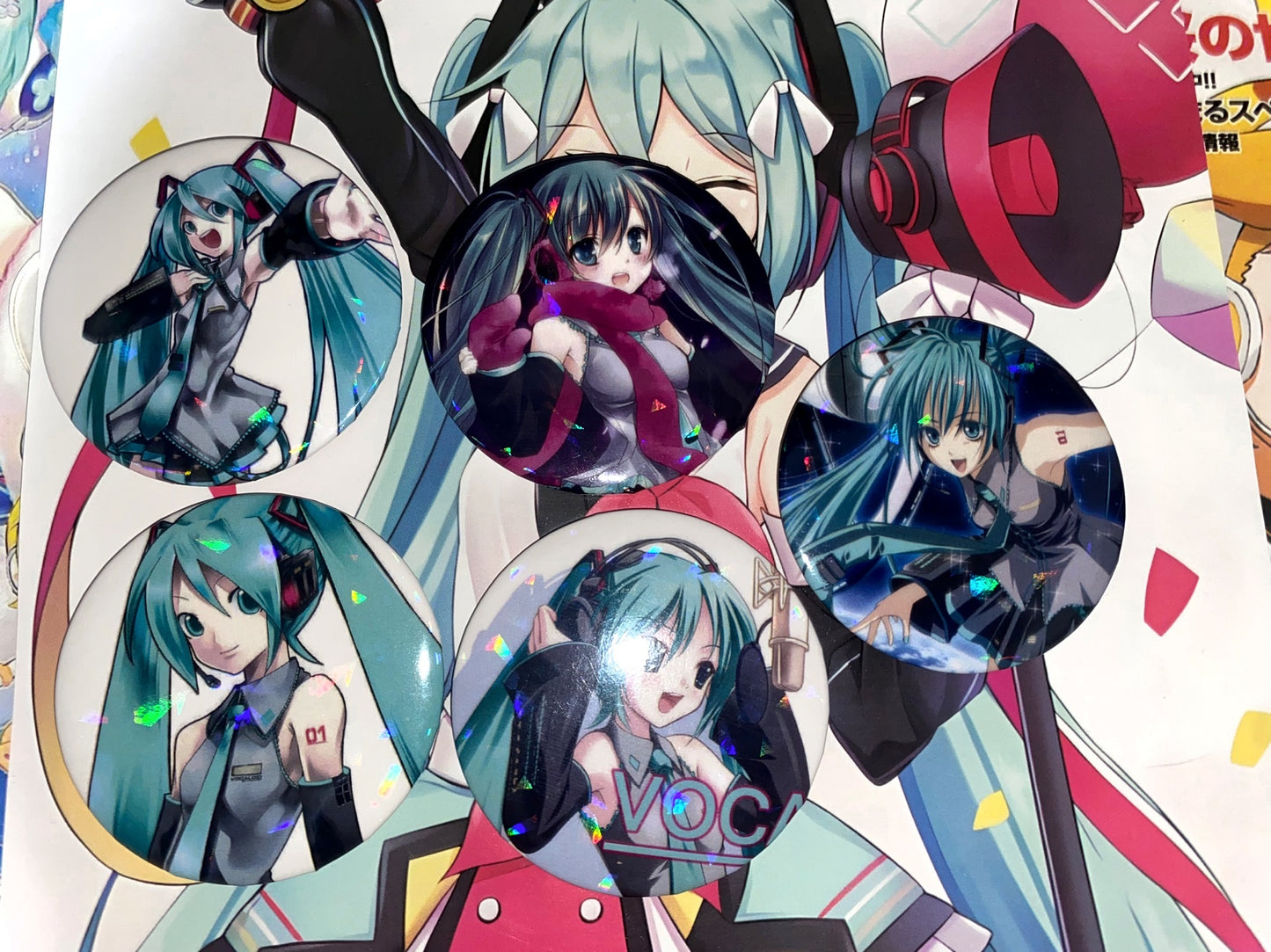 Hatsune Miku Series Cute Badge 9pcs/set