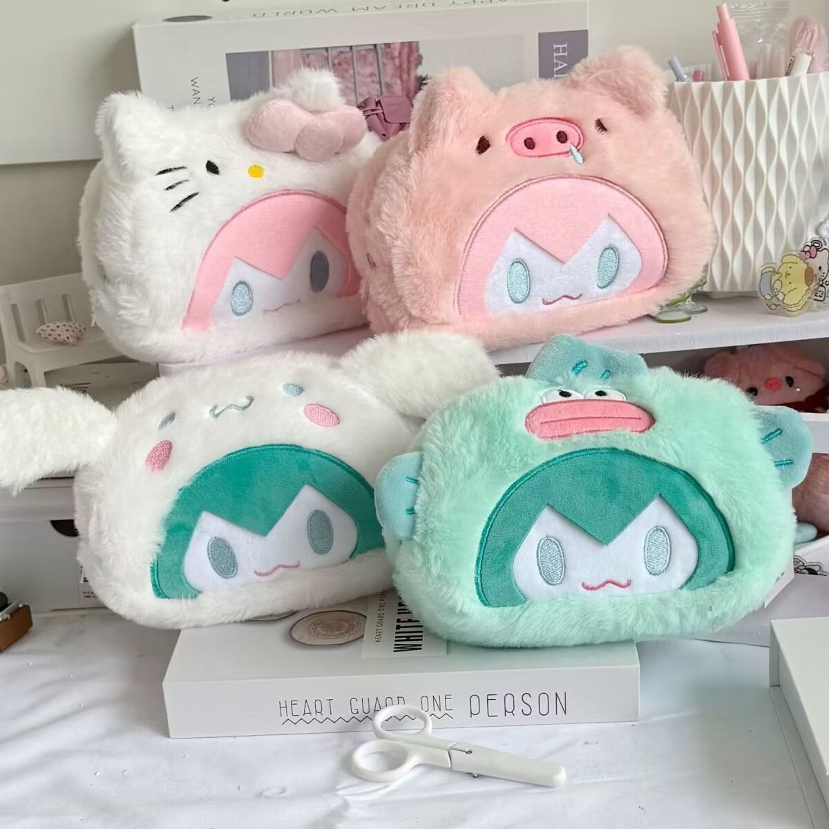 Hatsune Miku Themed Cute Fluffy Storage Bag