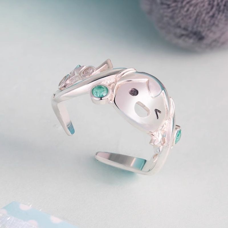 Hatsune Miku Featured Adjustable Silver Ring