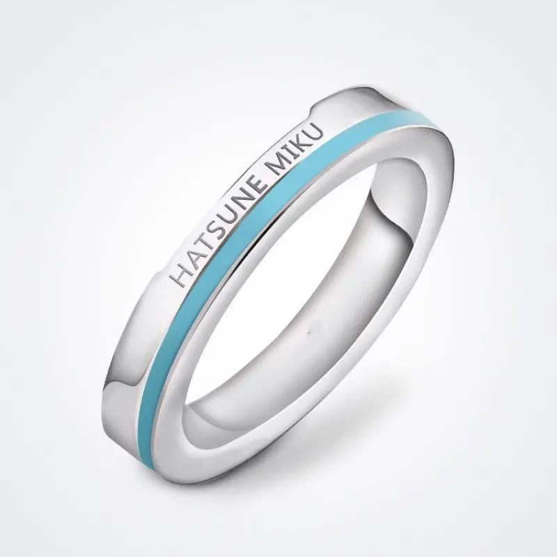 Hatsune Miku Featured Adjustable Silver Ring