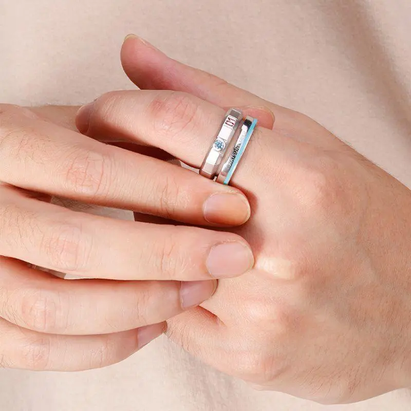 Hatsune Miku Featured Adjustable Silver Ring