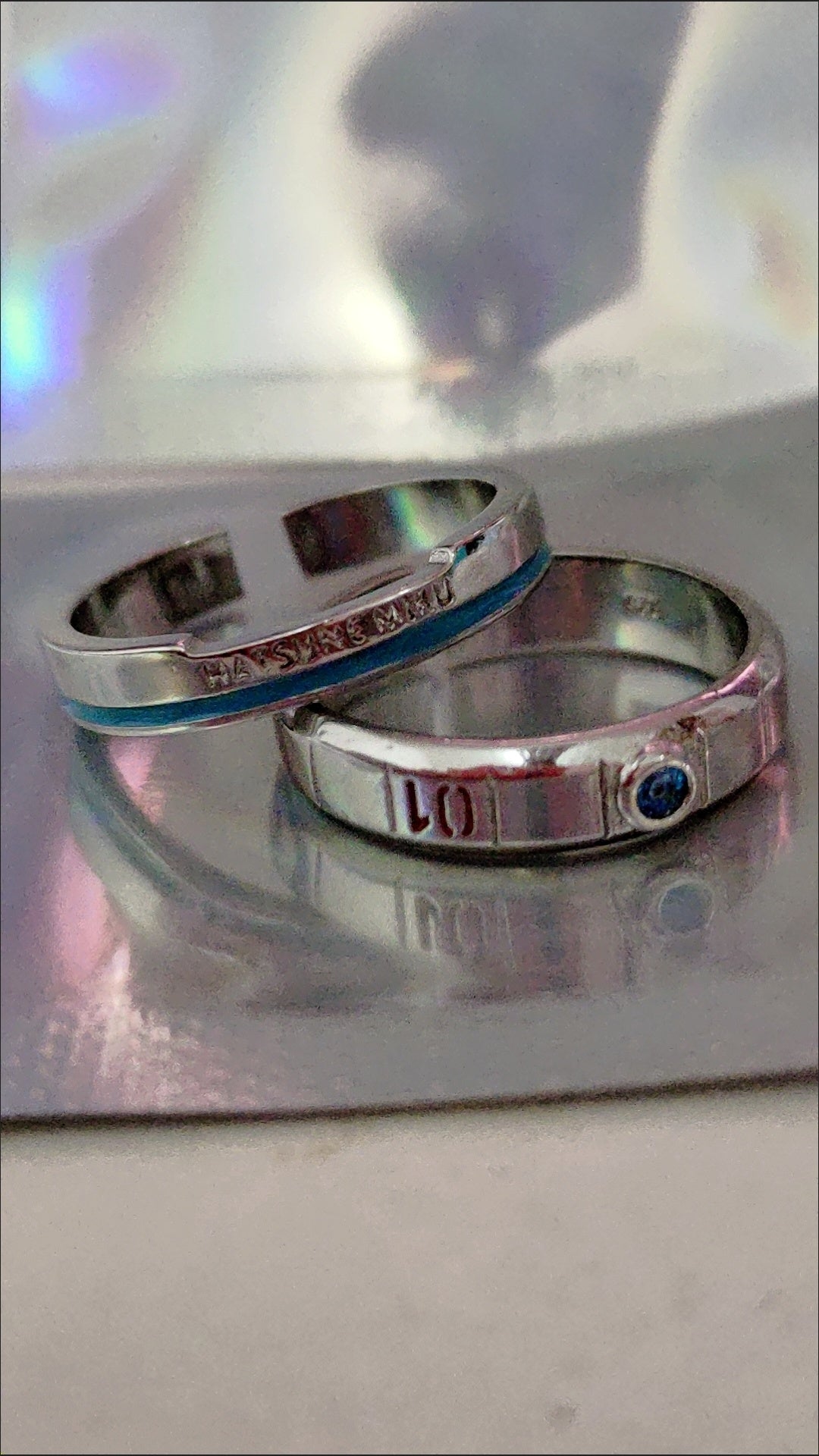 Hatsune Miku Featured Adjustable Silver Ring