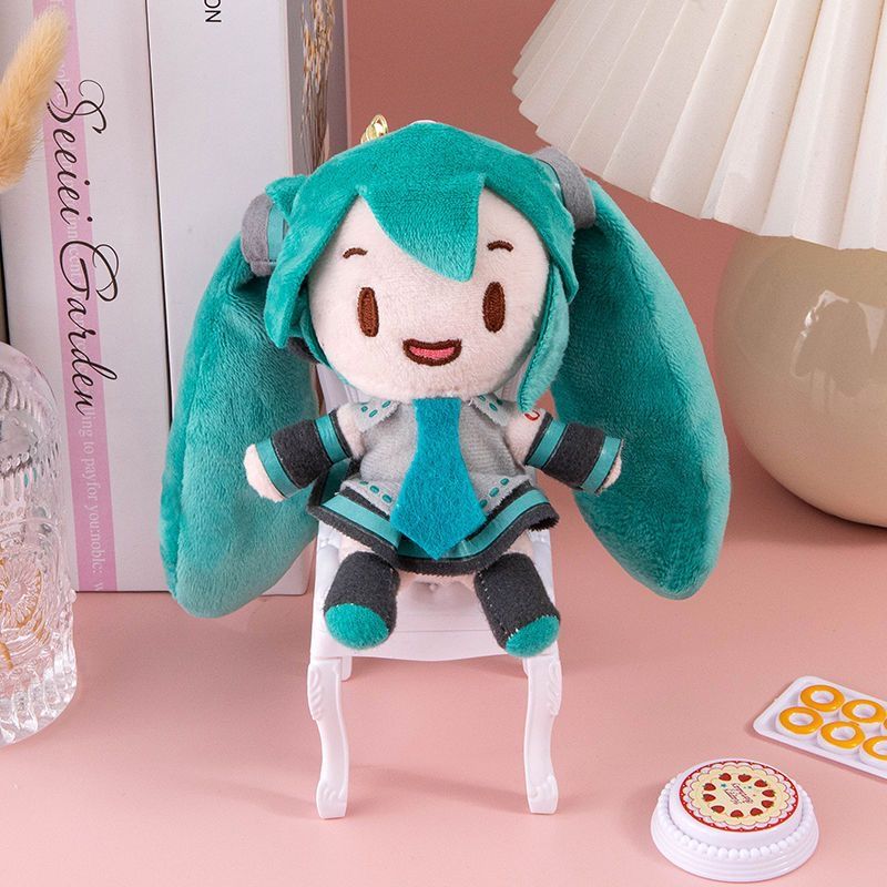 Mini Miku Plush Cute Sitting Doll