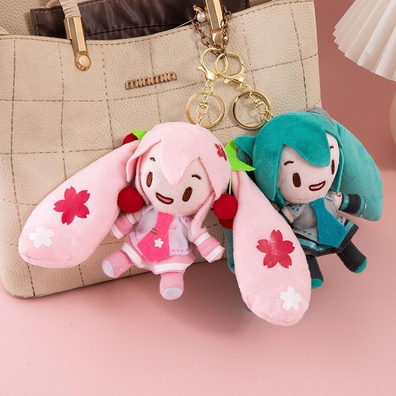 Mini Miku Plush Cute Sitting Doll