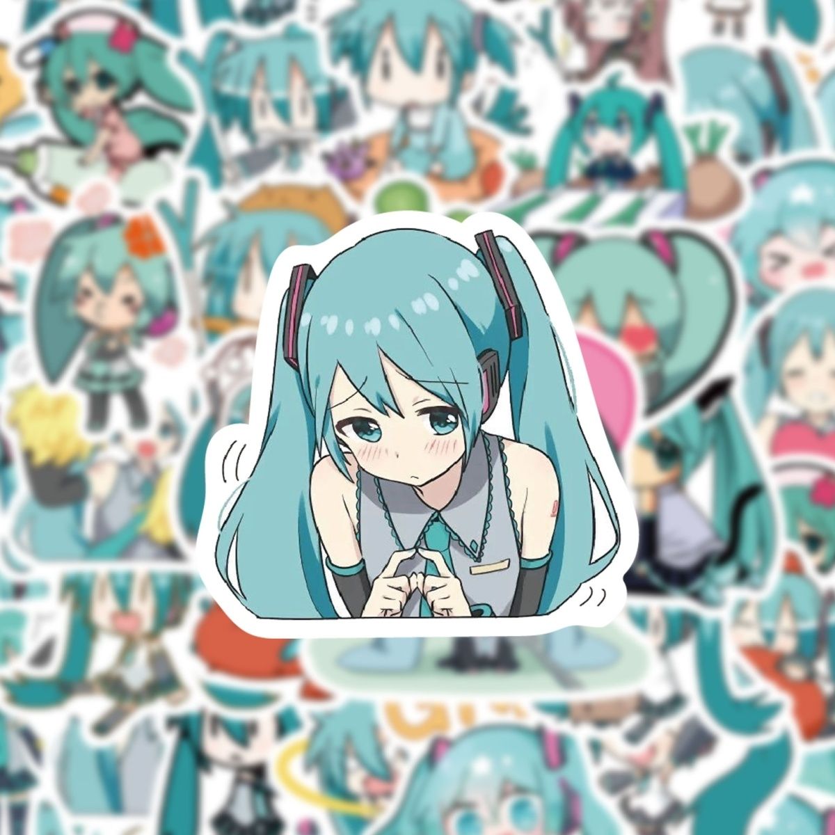 65 PCS Hatsune Miku Cute Waterproof  Sticker