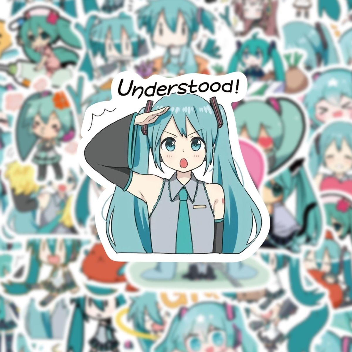 65 PCS Hatsune Miku Cute Waterproof  Sticker