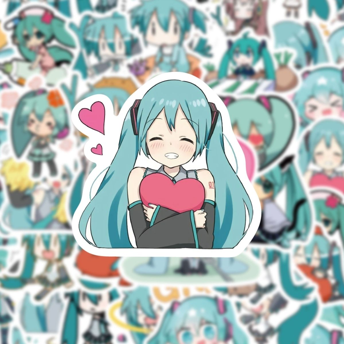 65 PCS Hatsune Miku Cute Waterproof  Sticker