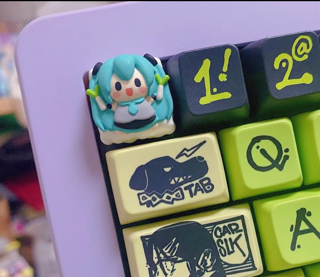 Hatsune Miku Cute Handmade Keycap