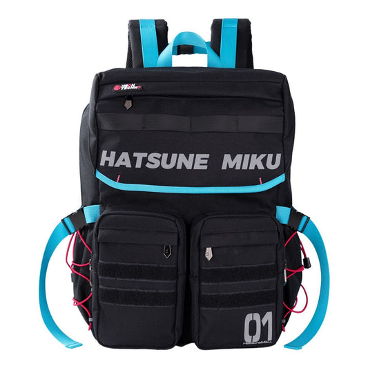 Hatsune Miku Neon Electronic Music Functional Style Backpack, Large Capacity, Multifunctional Commuter Travel Backpack