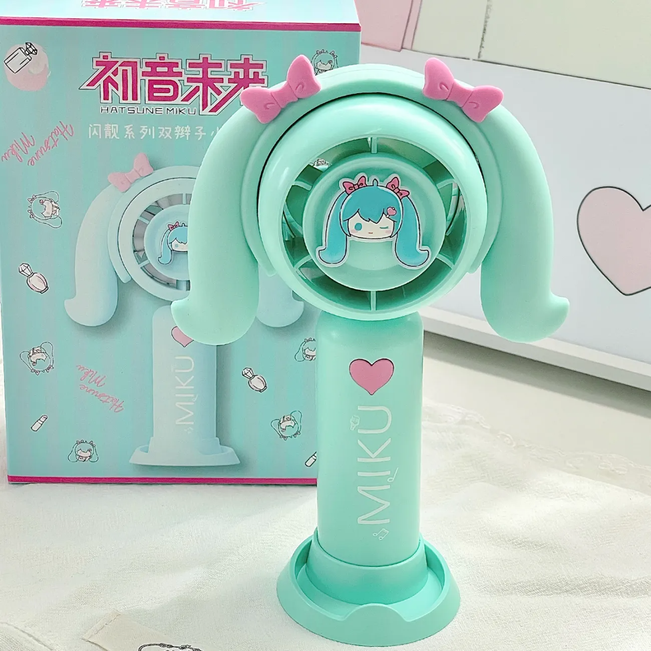 Hatsune Miku Cute Summer Portable Mini Fan USB Rechargeable