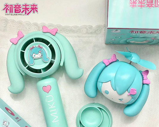 Hatsune Miku Cute Summer Portable Mini Fan USB Rechargeable
