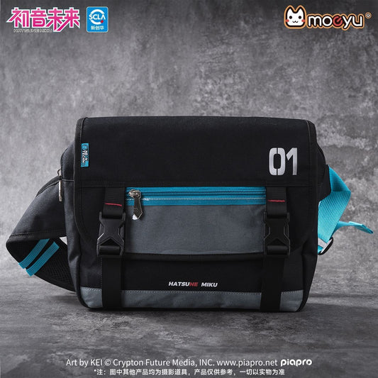 Hatsune Miku Neon Electronic Music Functional Style Casual Commuter Messenger Bag Crossbody Bag