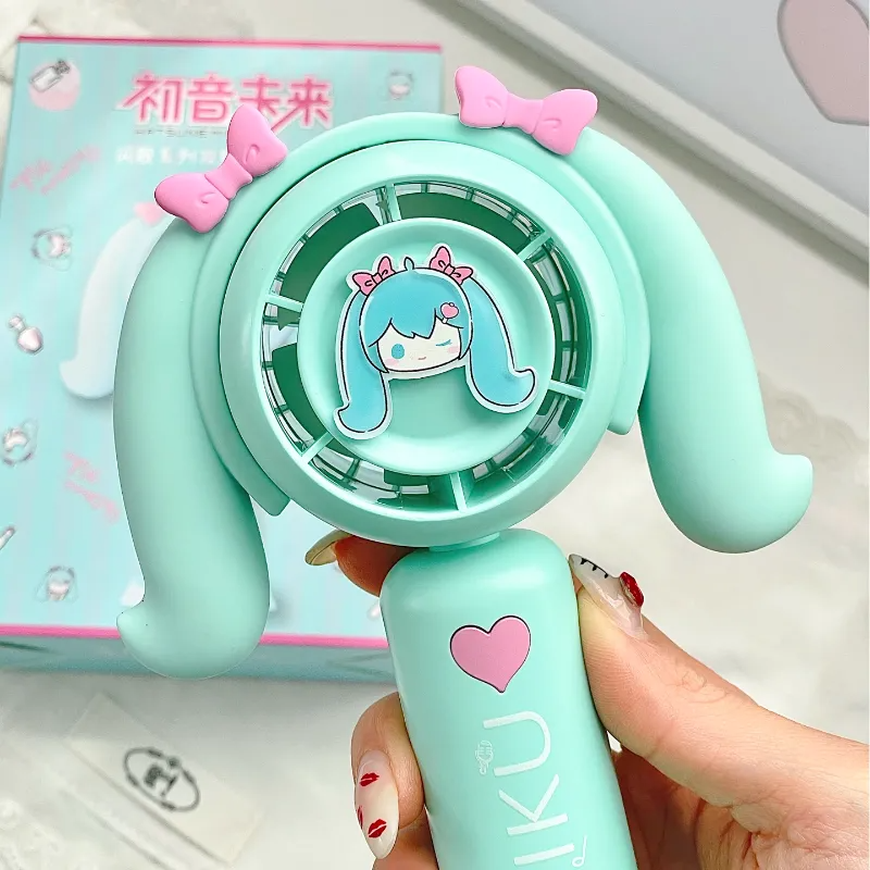 Hatsune Miku Cute Summer Portable Mini Fan USB Rechargeable
