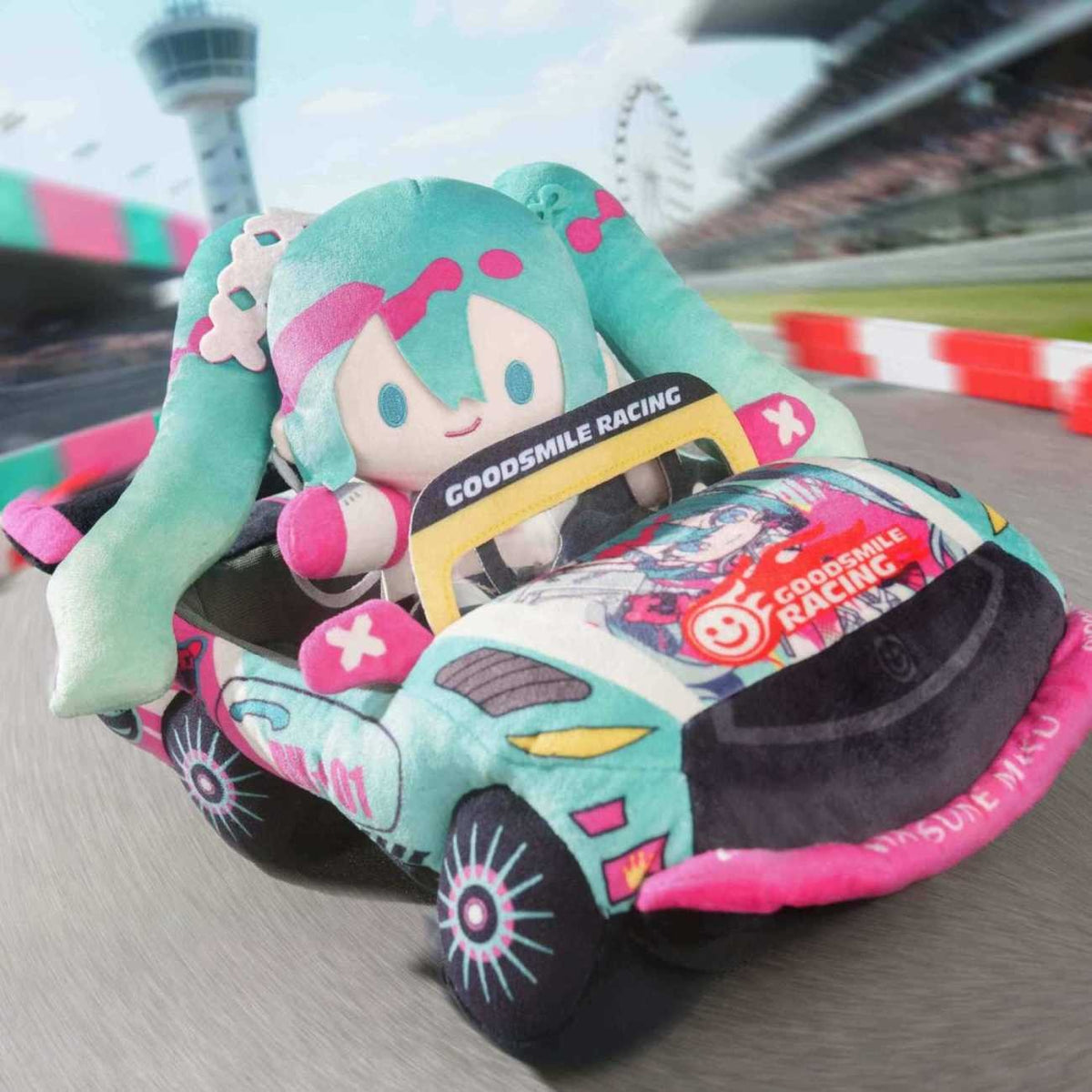 Official Hatsune Miku x Racing Miku 2025 Cute Plush Doll& Car Set