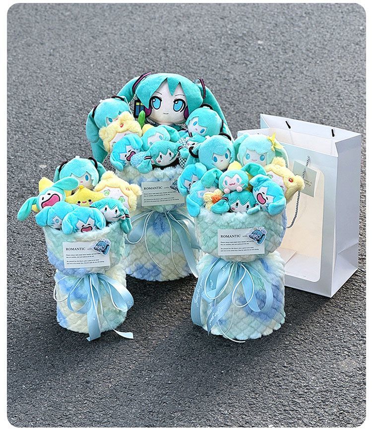 Hatsune Miku Valentine's Day Birthday Gift Anime Flower Dolls