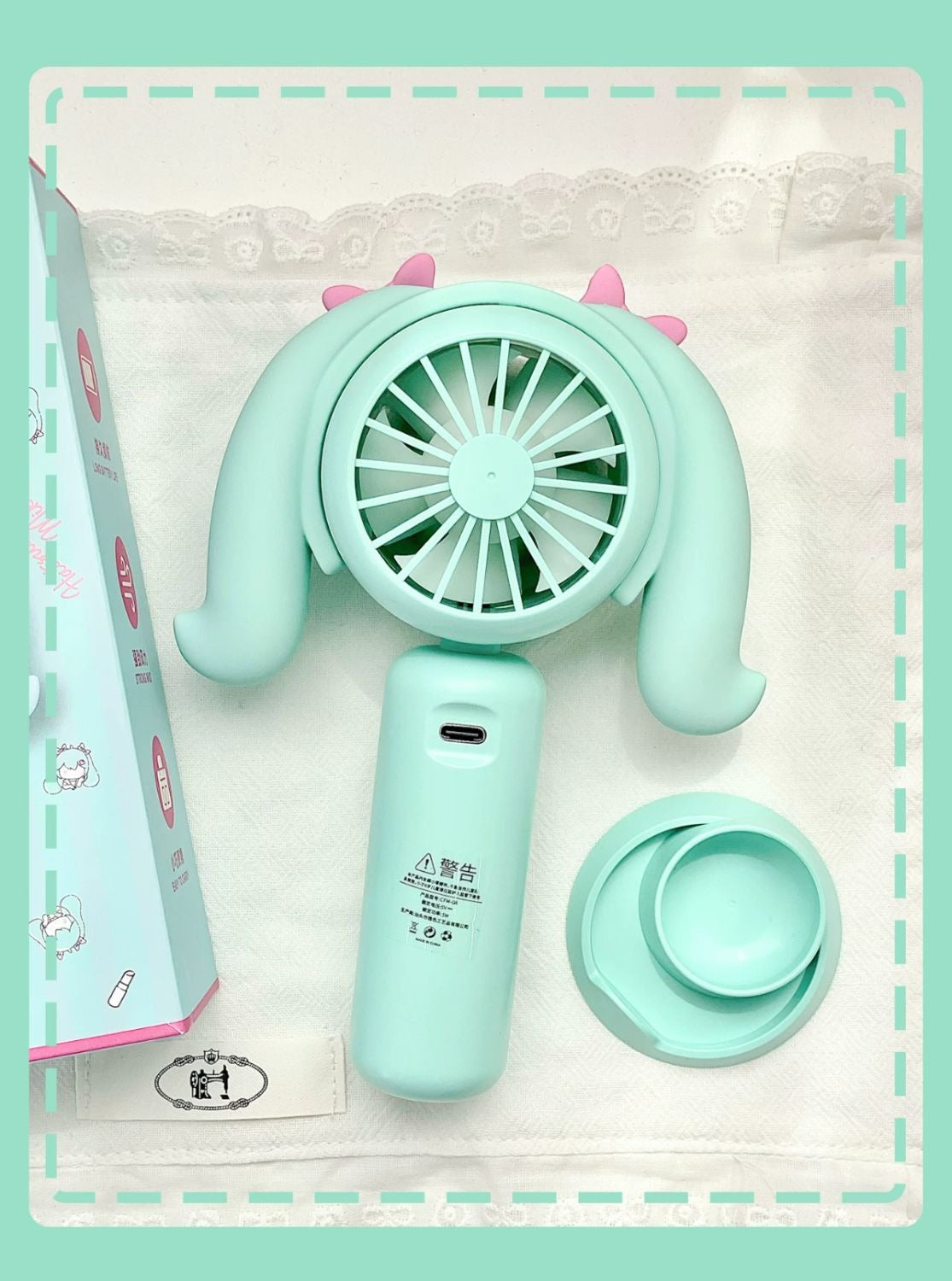 Hatsune Miku Cute Summer Portable Mini Fan USB Rechargeable
