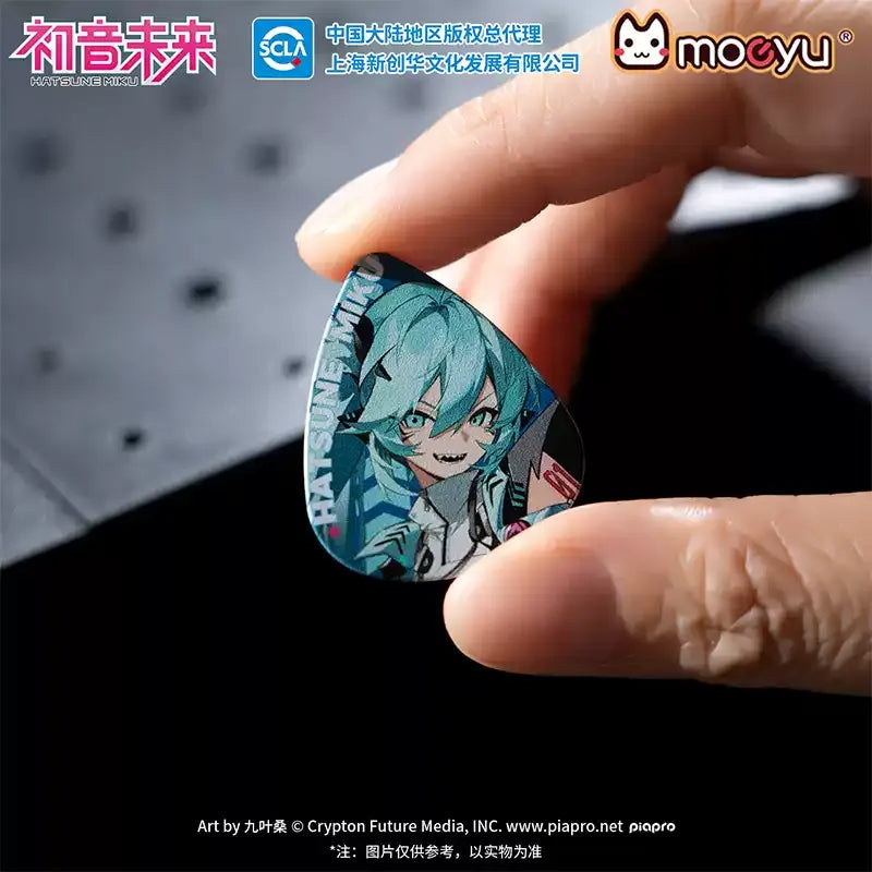 Officially Licensed Hatsune Miku RAVE Series Guitar Pick Set (Pack of 3)
