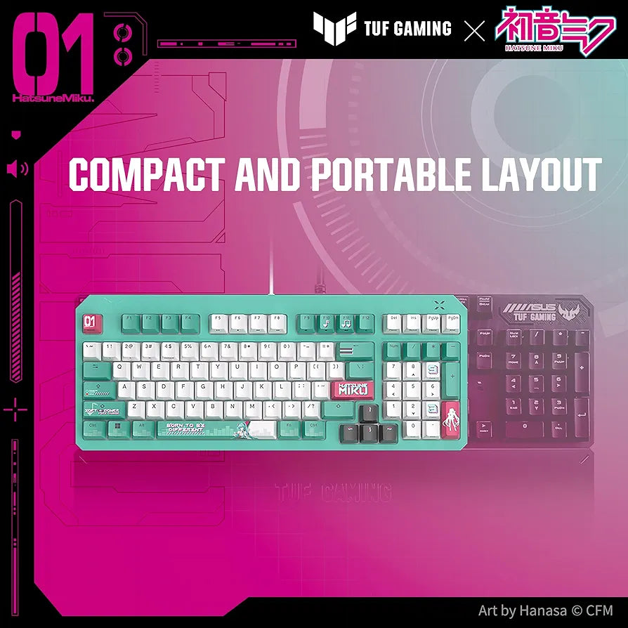 Miku Keypad Hatsune Miku keyboard-ASUS TUF Gaming K3 Gen II – Miku Fandom