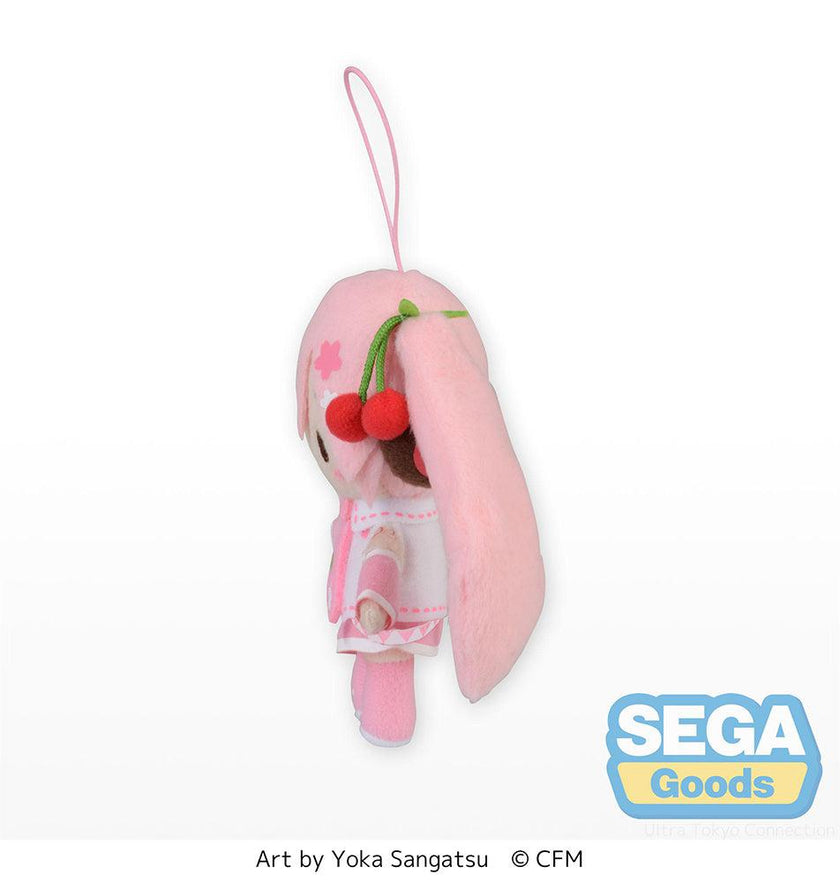 15cm Hatsune Miku Series SEGA MP Fluffy Mascot Sakura Miku