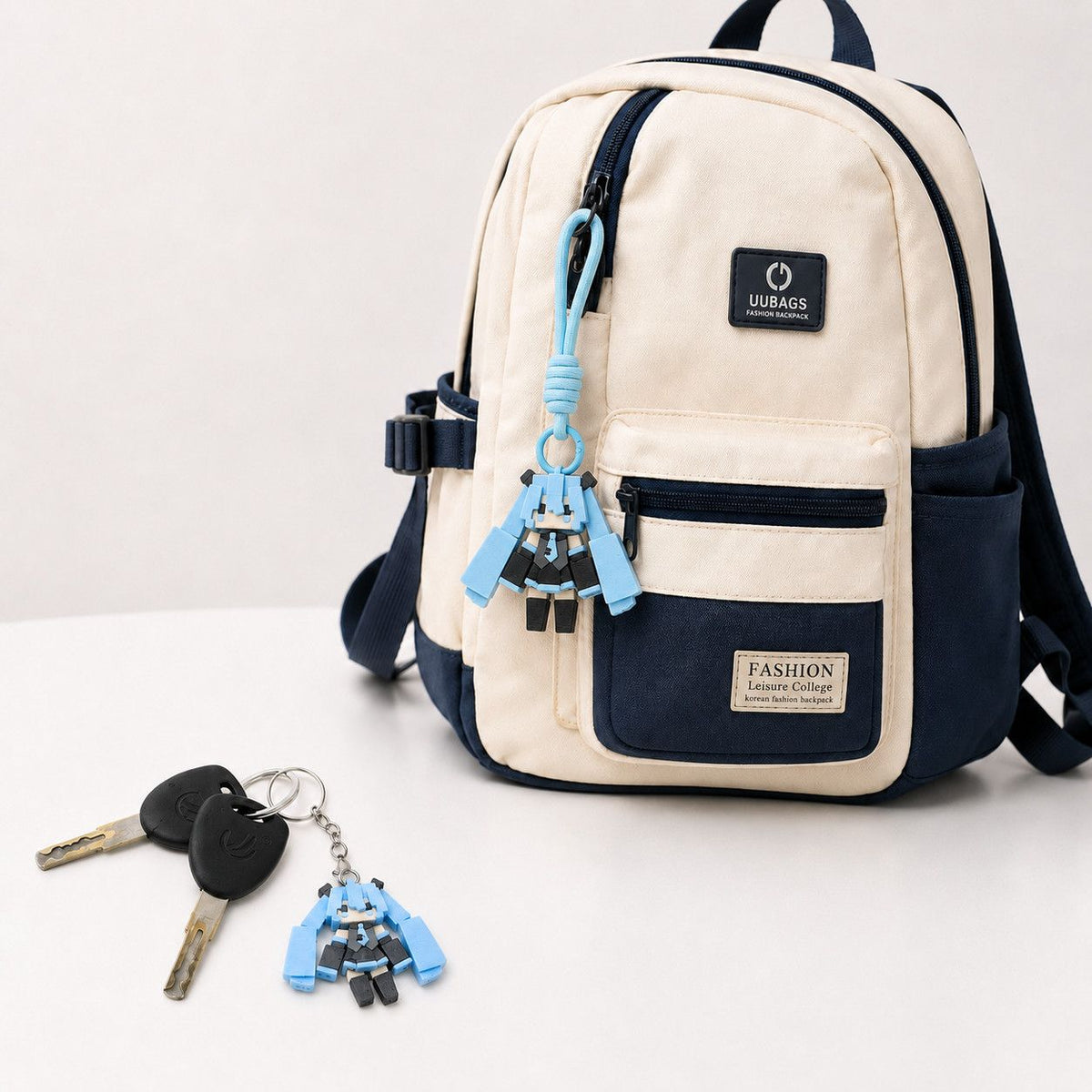 Hatsune Miku 3D printed Flexible Charm for Bag & Keychain