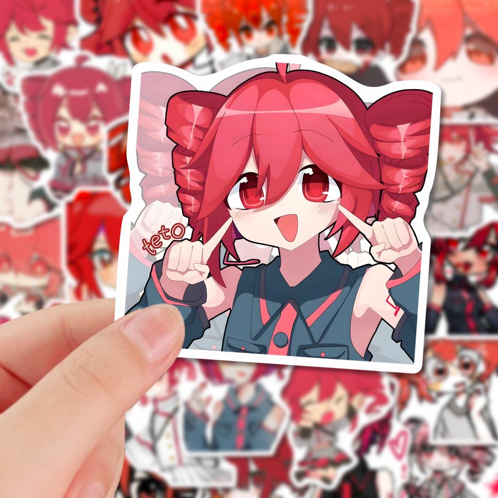 Kasane Teto 64pcs Cute Waterproof Stickers