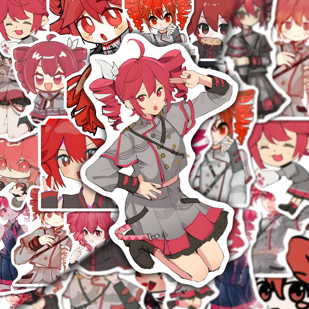 Kasane Teto 64pcs Cute Waterproof Stickers