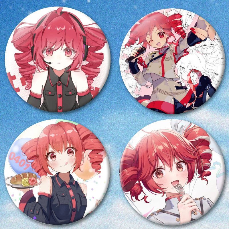 Kasane Teto Series Cute Badge