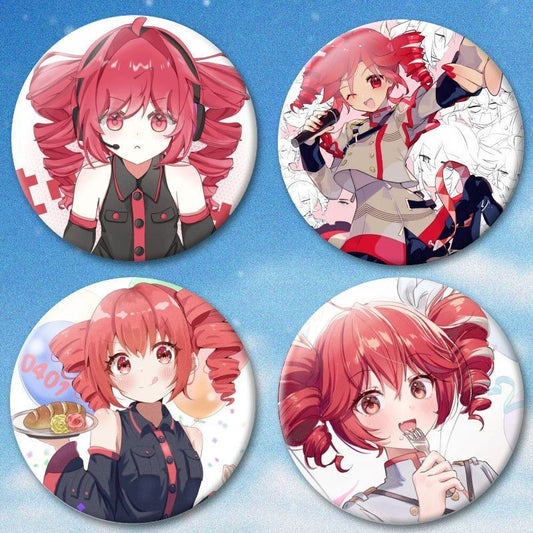 Kasane Teto Series Cute Badge