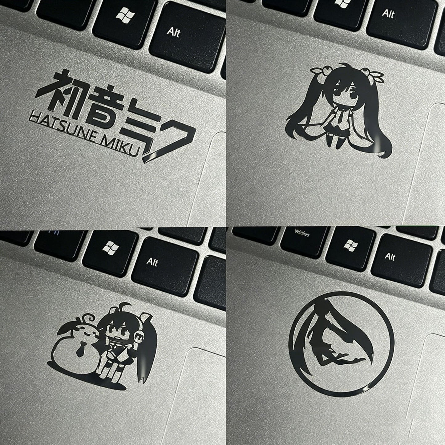 Hatsune Miku Metal Decorative Sticker – Waterproof Decal for Phones, Computers, Laptops, and Headphones