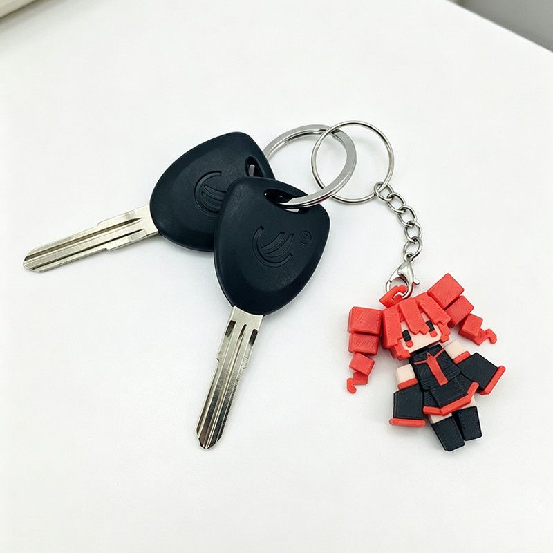 Hatsune Miku 3D printed Flexible Charm for Bag & Keychain