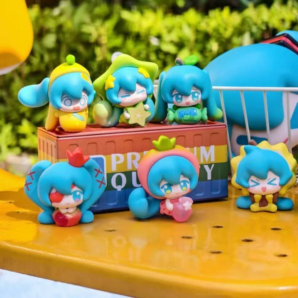 Official Hatsune Miku Blind Box Fruit Candy Themed Figurine Desktop Ornament
