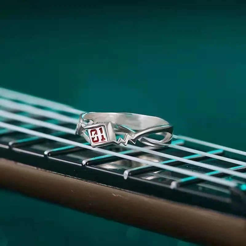 Hatsune Miku Featured Adjustable Silver Ring