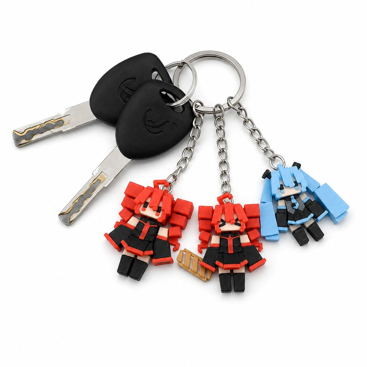 Hatsune Miku 3D printed Flexible Charm for Bag & Keychain