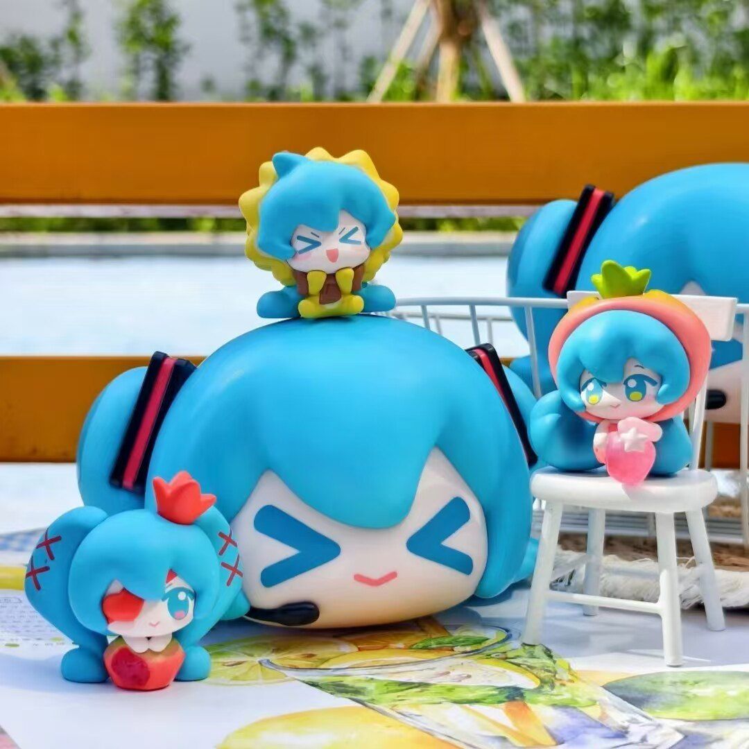 Official Hatsune Miku Blind Box Fruit Candy Themed Figurine Desktop Ornament