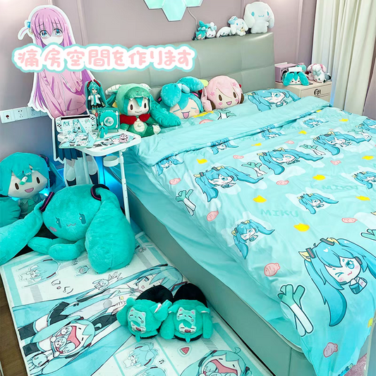Hatsune Miku Cute Cotton Bed Sheets Set