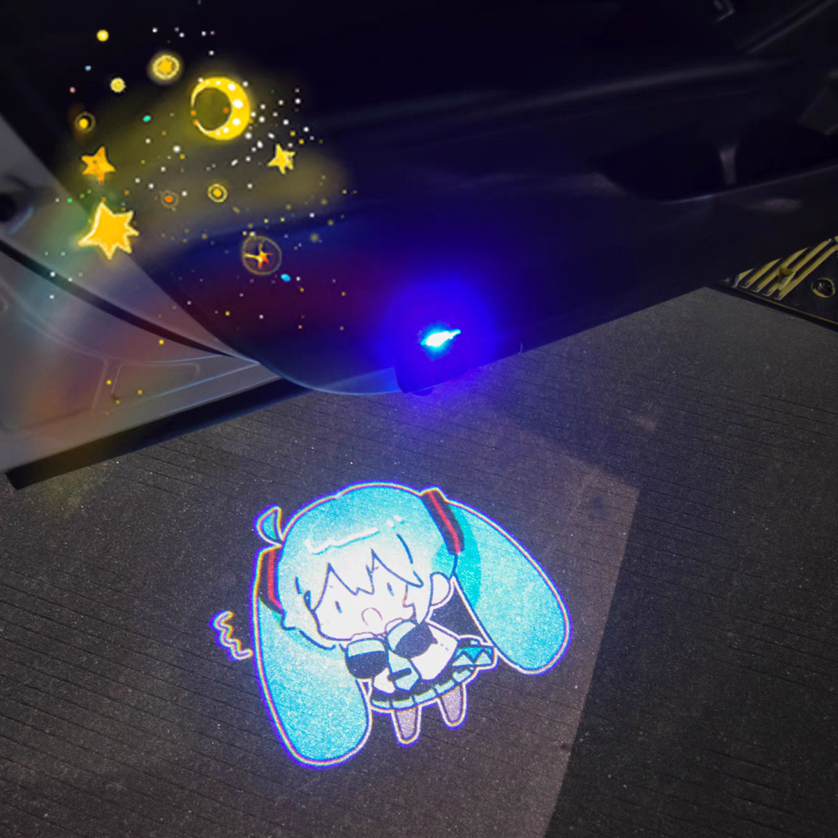 Hatsune Miku Car Door Logo Light
